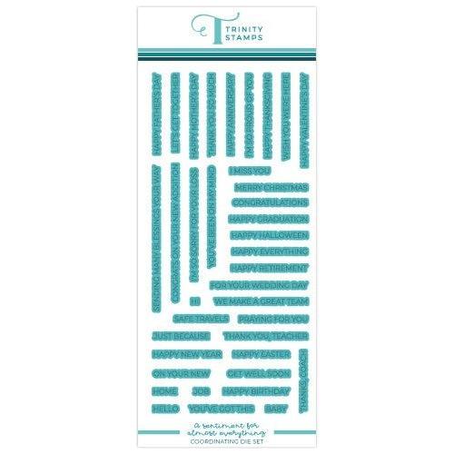 Simon Says Stamp! Trinity Stamps A SENTIMENT FOR ALMOST EVERYTHING Die Set tmd-c32