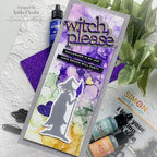 Simon Says Stamp! CZ Designs SENTIMENT STRIPS REVERSE WITCH PLEASE czg040 Stamptember