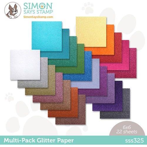 Simon Says Stamp! Simon Says Stamp Cardstock ASSORTMENT GLITTER PACK 6x6 sss325