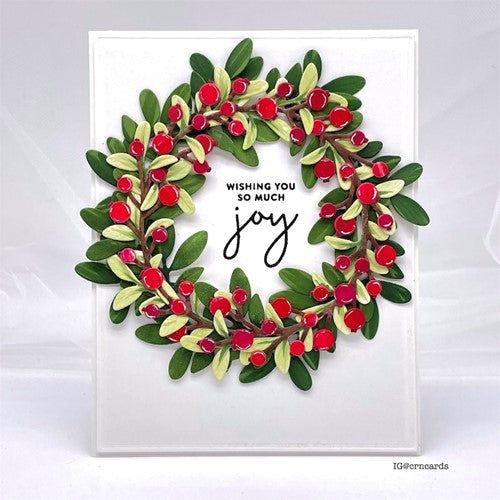 Simon Says Stamp! Simon Says Stamp BERRY WREATH Wafer Dies sssd112650 Stamptember