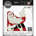 Simon Says Stamp! Tim Holtz Sizzix RETRO SANTA Thinlits Dies 666071