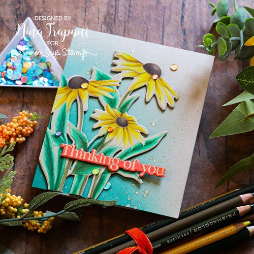 Simon Says Stamp! Simon Says Clear Stamps BLACK EYED SUSANS sss202560c Stamptember | color-code:ALT2