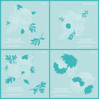Simon Says Stamp! Honey Bee BEAUTIFUL BLOOMS Stencil Set hbsl-109