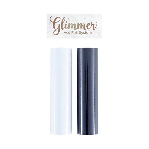 Simon Says Stamp! GLF-049 Spellbinders OPAQUE BLACK AND WHITE Glimmer Hot Foils