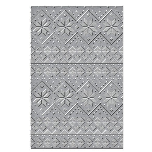 Simon Says Stamp! SES-039 Spellbinders SKI LODGE Embossing Folder