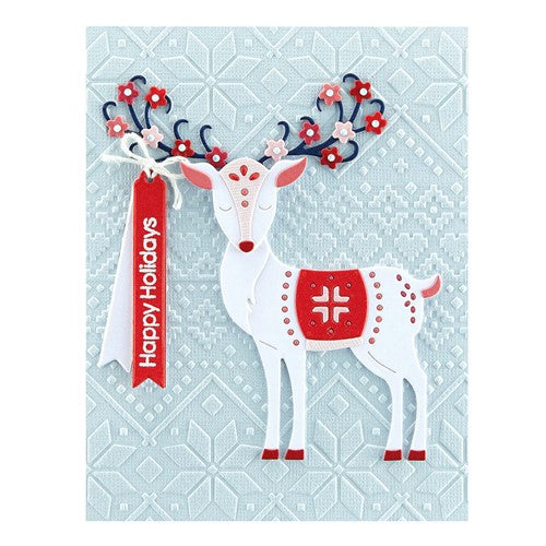 Simon Says Stamp! SES-039 Spellbinders SKI LODGE Embossing Folder