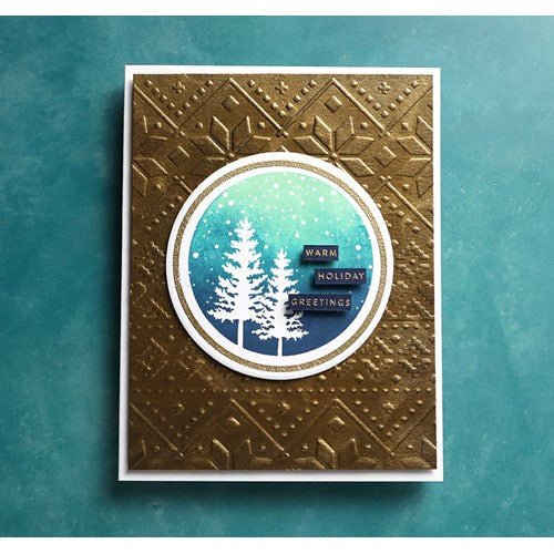 Simon Says Stamp! SES-039 Spellbinders SKI LODGE Embossing Folder | color-code:ALT3