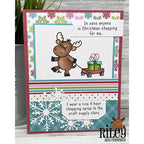 Simon Says Stamp! Riley And Company Funny Bones SIZE 4 HOUR SHOPPING SPREE Cling Stamp RWD-1074
