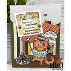 Simon Says Stamp! Riley And Company Funny Bones REASONS WHY FALL IS BEST Cling Stamp RWD-1080