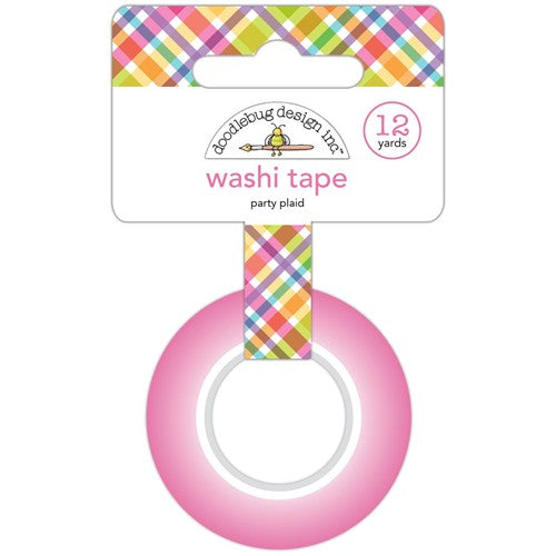 Simon Says Stamp! Doodlebug PARTY PLAID Washi Tape 7845