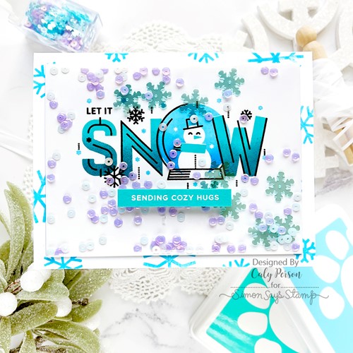 Simon Says Stamp! CZ Design Wafer Dies LET IT SNOW czd183c Cozy Hugs | color-code:ALT1
