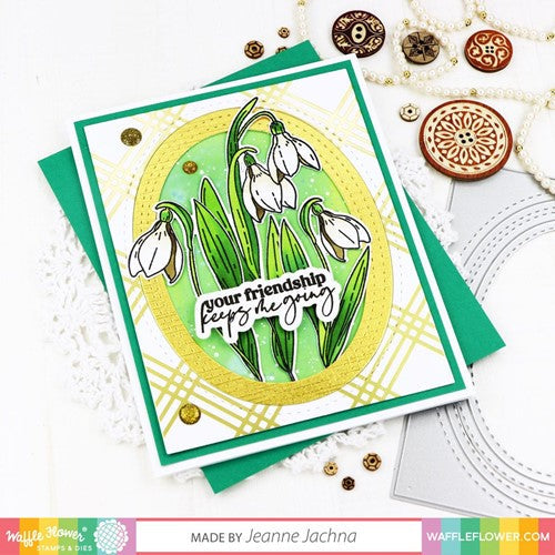 Simon Says Stamp! Waffle Flower SNOW DROP Clear Stamps 421147