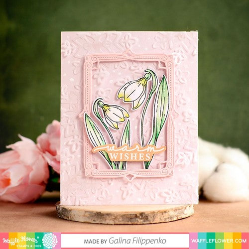 Simon Says Stamp! Waffle Flower SNOW DROP Clear Stamps 421147