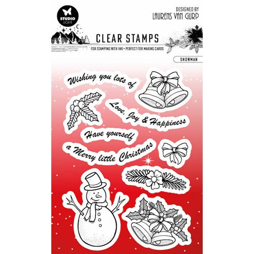 Simon Says Stamp! Studio Light SNOWMAN Essentials Clear Stamps blesstamp302