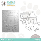 Simon Says Stamp! Simon Says Stamp Embossing Folder And Dies ANTIQUE LAMP sfd301 Holiday Sparkle