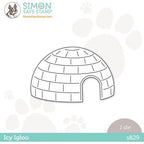Simon Says Stamp! Simon Says Stamp ICY IGLOO Wafer Die s829 Holiday Sparkle