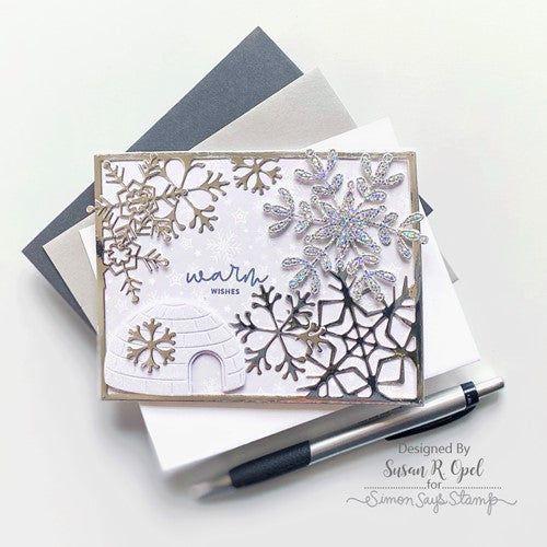 Simon Says Stamp! Simon Says Stamp ICY IGLOO Wafer Die s829 Holiday Sparkle