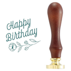 Simon Says Stamp! WS-016 Spellbinders SWEET HAPPY BIRTHDAY Brass Wax Seal Stamp