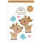Simon Says Stamp! Doodlebug LOVE YOU DEERLY Doodle Pops 3D Stickers 7913