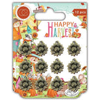 Simon Says Stamp! Craft Consortium HAPPY HARVEST Sunflower Metal Charms CCMCHRM038