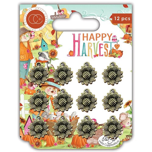 Simon Says Stamp! Craft Consortium HAPPY HARVEST Sunflower Metal Charms CCMCHRM038