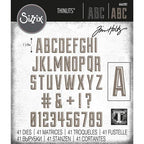 Simon Says Stamp! Tim Holtz Sizzix ALPHANUMERIC EMPORIUM Thinlits Dies 666282