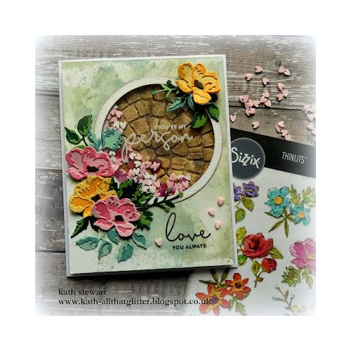 Simon Says Stamp! Tim Holtz Sizzix BRUSHSTROKE FLOWERS MINI Thinlits Dies 666284 | color-code:ALT3