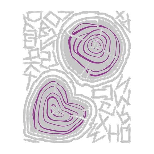 Simon Says Stamp! Tim Holtz Sizzix WOOD SLICE and Alphabet Thinlits Dies 666291