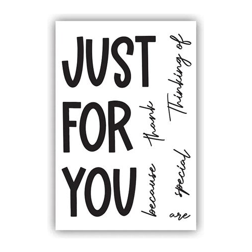 Simon Says Stamp! Julie Hickey Designs JUST FOR YOU AND MORE Clear Stamps JHE1034