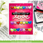 Simon Says Stamp! Lawn Fawn SIMPLY CELEBRATE HEARTS Clear Stamps lf2722 | color-code:ALT2