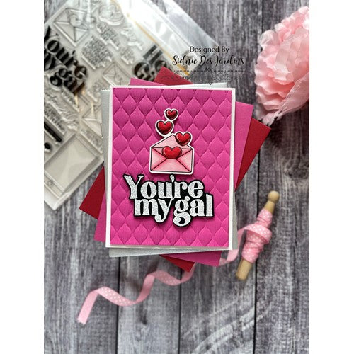 Simon Says Stamp! Simon Says Stamp Embossing Folder SPUN GLASS sf287 Hugs | color-code:ALT8