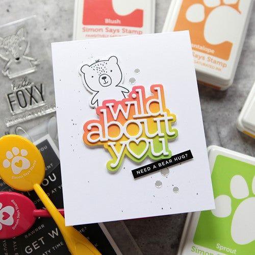 Simon Says Stamp! Simon Says Stamp Sentiment Strips REVERSE WILD ABOUT YOU czg044 Hugs