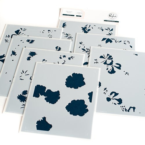 Simon Says Stamp! PinkFresh Studio POPPY MIX Stencil Set 182122