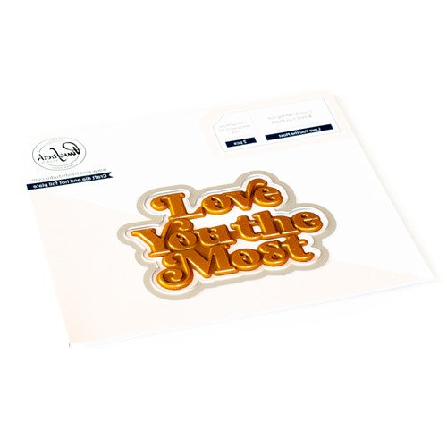 Simon Says Stamp! PinkFresh Studio LOVE YOU THE MOST Hot Foil And Die Set 183922