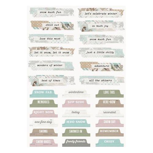 Simon Says Stamp! Simple Stories VINTAGE WINTER WOODS Sticker Book 19124