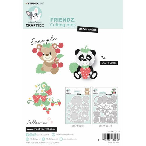 Simon Says Stamp! Studio Light STRAWBERRIES ACCESSORIES Friendz Dies cclfrcd478