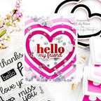 Simon Says Stamp! CZ Design Clear Stamps HI THERE GREETINGS cz276c Kisses | color-code:ALT01