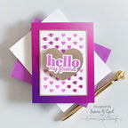 Simon Says Stamp! CZ Design Clear Stamps HI THERE GREETINGS cz276c Kisses