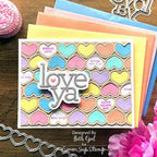 Simon Says Stamp! RESERVE Simon Says Stamp HEART CHAIN Wafer Dies sssd112764 Kisses