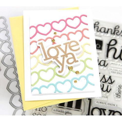 Simon Says Stamp! RESERVE Simon Says Stamp HEART CHAIN Wafer Dies sssd112764 Kisses | color-code:ALT2