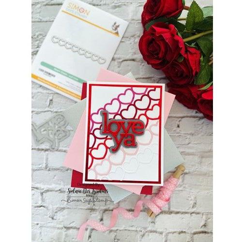 Simon Says Stamp! RESERVE Simon Says Stamp HEART CHAIN Wafer Dies sssd112764 Kisses