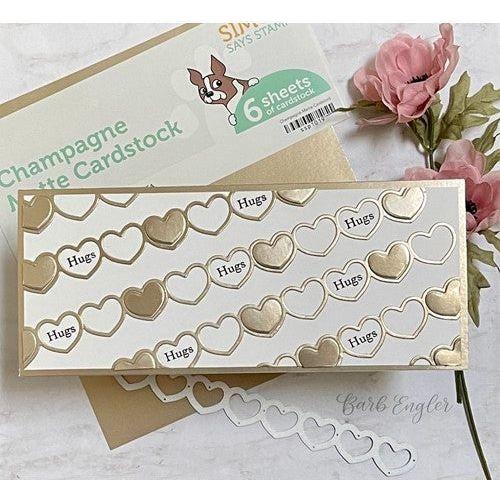 Simon Says Stamp! RESERVE Simon Says Stamp HEART CHAIN Wafer Dies sssd112764 Kisses | color-code:ALT8