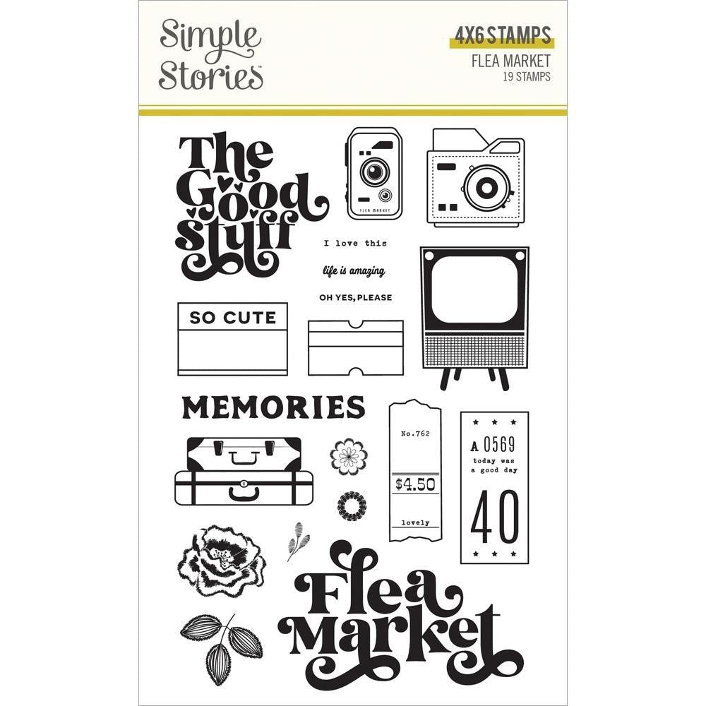 Simple Stories FLEA MARKET Clear Stamp Set 19615