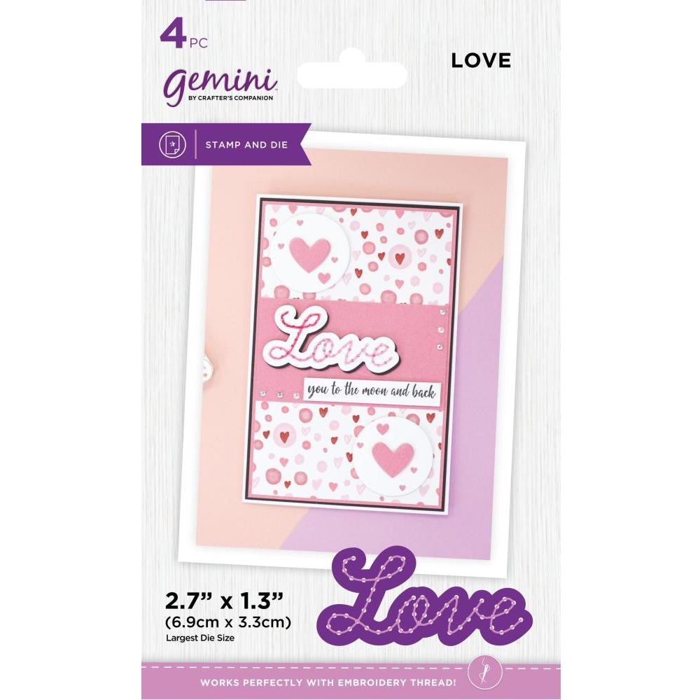 Gemini LOVE Stamp And Die Set gem-std-lve