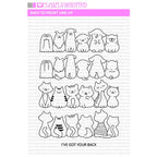 Clearly Besotted BACK TO FRONT LINE UP Clear Stamps