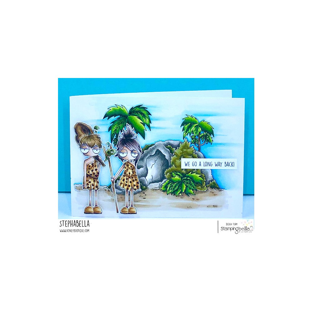 Stamping Bella CAVE BACKDROP Cling Stamp eb1210 a long way back