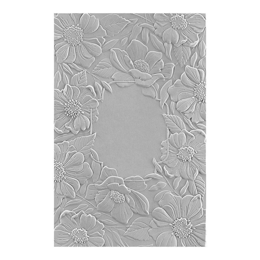 E3D-053 Spellbinders FOUR PETAL FLOWER 3D Embossing Folder