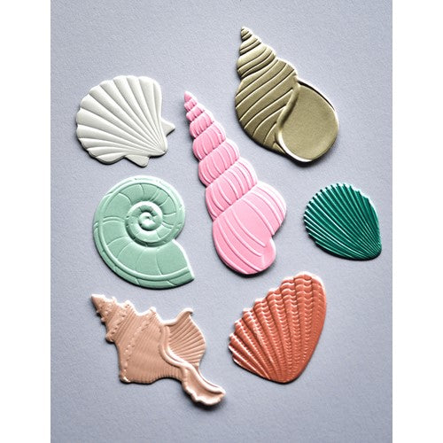 Memory Box DAZZLING SEASHELLS 3D Embossing Folder and Dies ef1029 individual