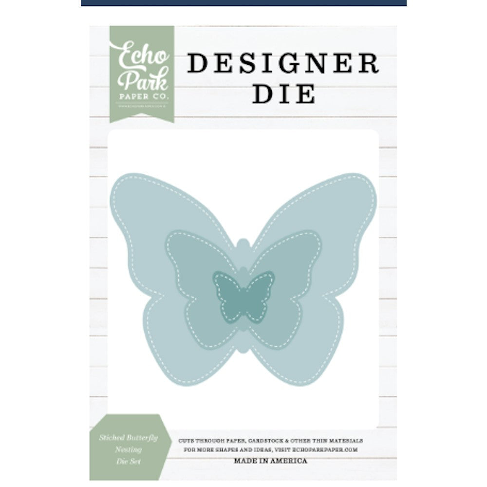 Echo Park STITCHED BUTTERFLY Nesting Die Set eppdie1406
