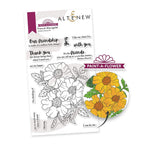 Altenew Paint A flower French Marigold Outline Clear Stamps ALT7593